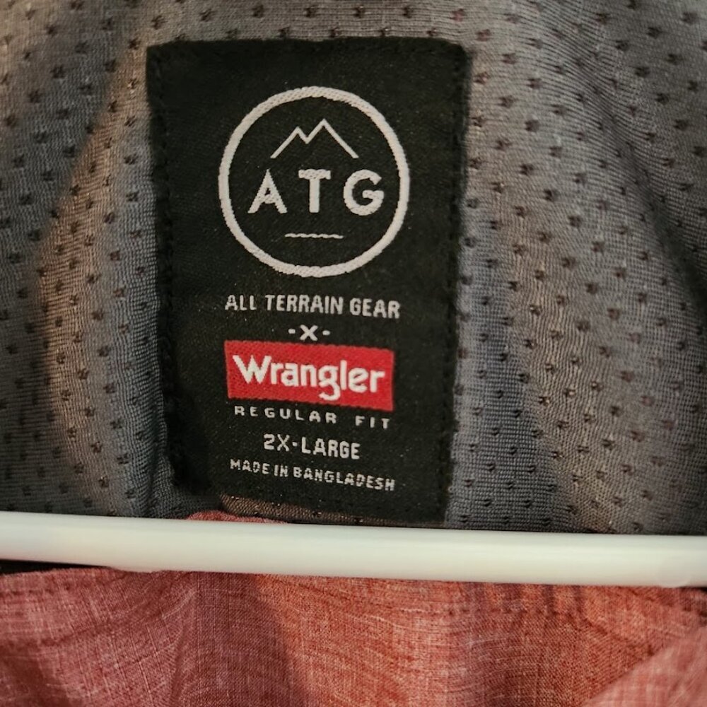 ATG Wrangler Men's Short Sleeve Button-Down Size 2XL - Picture 3 of 4
